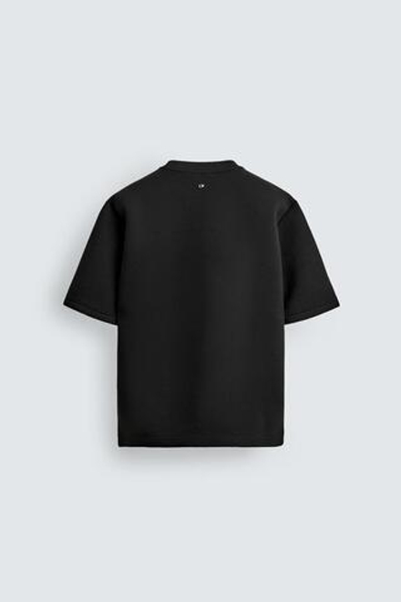 ZARA ТОЛСТОВКА СВОБОДНОГО КРОЯ ИЗ ВЫСОКОТЕХНОЛОГИЧНОЙ ТКАНИ, ЧЕРНЫЙ