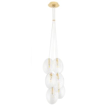 Подвесной светильник G9 Mar SP6 Transparente золото/прозрачный Crystal Lux