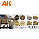 Набор красок AK Interactive WWI British Colors Modulation Set 3G, 4 краски