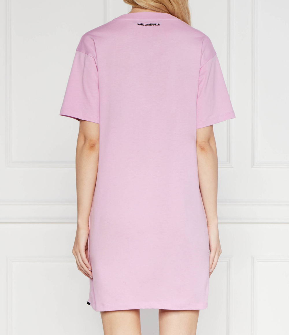 Платье karl signature hem dress Karl Lagerfeld - фиолетовый(231W1357)