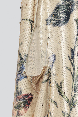 ZARA X BAISI GUADAGNINO ПЛАТЬЕ С ПАЙЕТКАМИ, РАЗНОЦВЕТНЫЙ