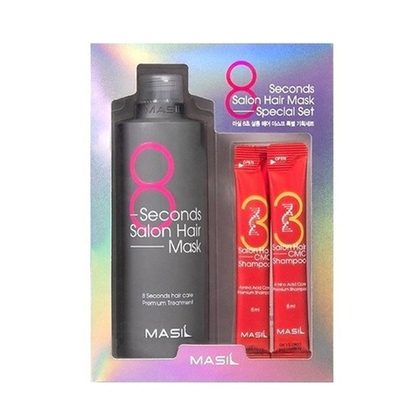 Masil Набор для быстрого восстановления волос - 8 Seconds salon hair mask special set, 350мл+2шт*8мл
