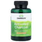 Swanson Vitamins, Активированный уголь, 260 мг, 120 капсул