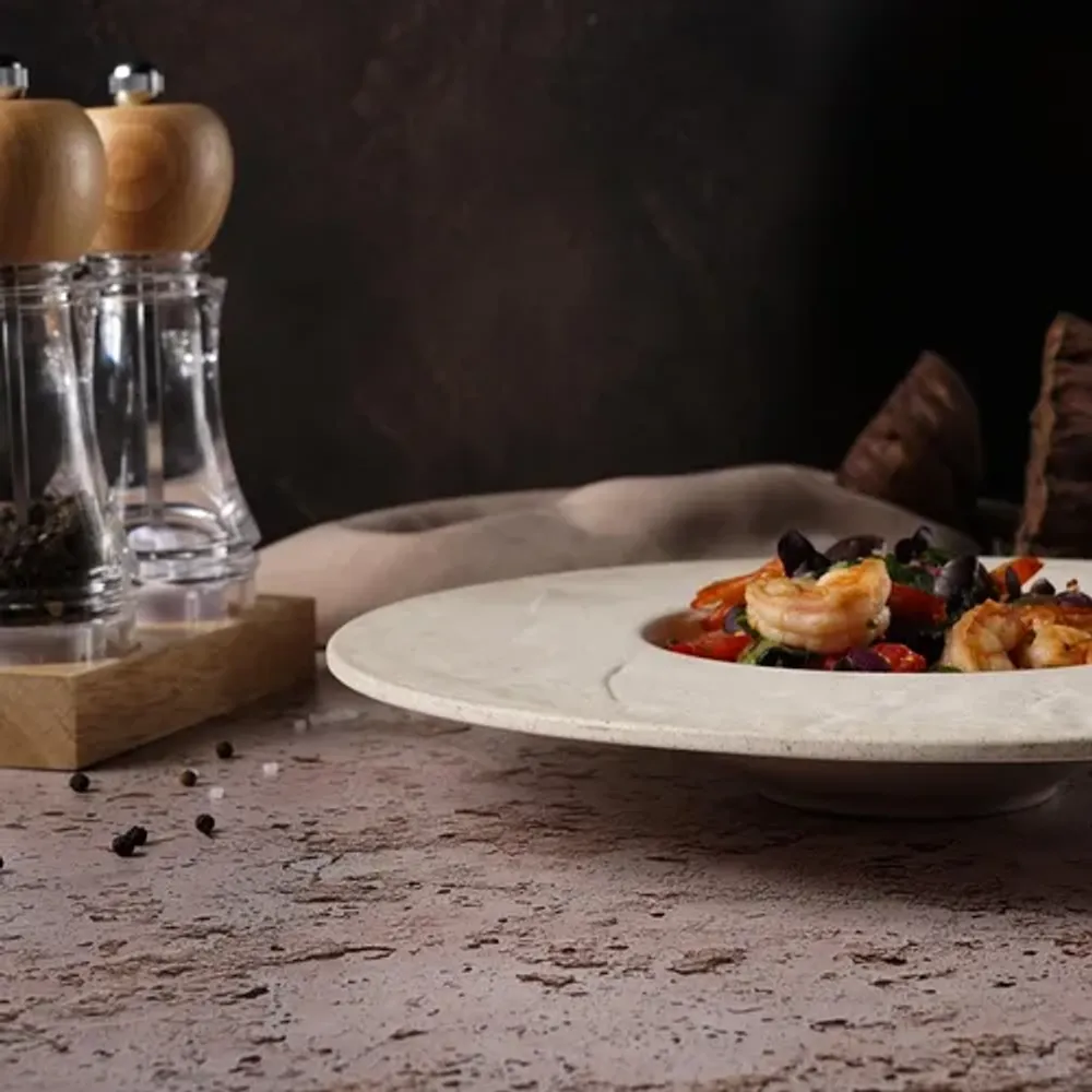 Тарелка глубокая 250 мл d 28 см для пасты, для супа Elephant Ivory P.L. Proff Cuisine [3]