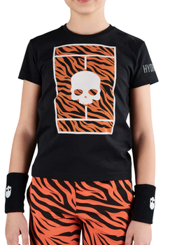 Детская футболка Hydrogen Tennis Court Cotton - black/orange tiger