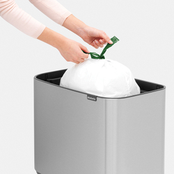 Мусорный бак Bo Touch Bin 36л Brabantia Стальной матовый Fingerprint Proof