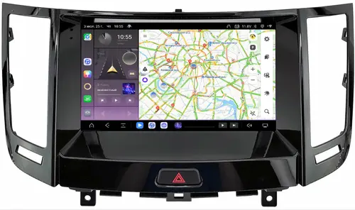 Магнитола для Infiniti QX70, FX35 (S51), FX37, FX30d, FX50 2008 - Kuberg QLed, Android 13, Быстрейшая, CarPlay, SIM-слот
