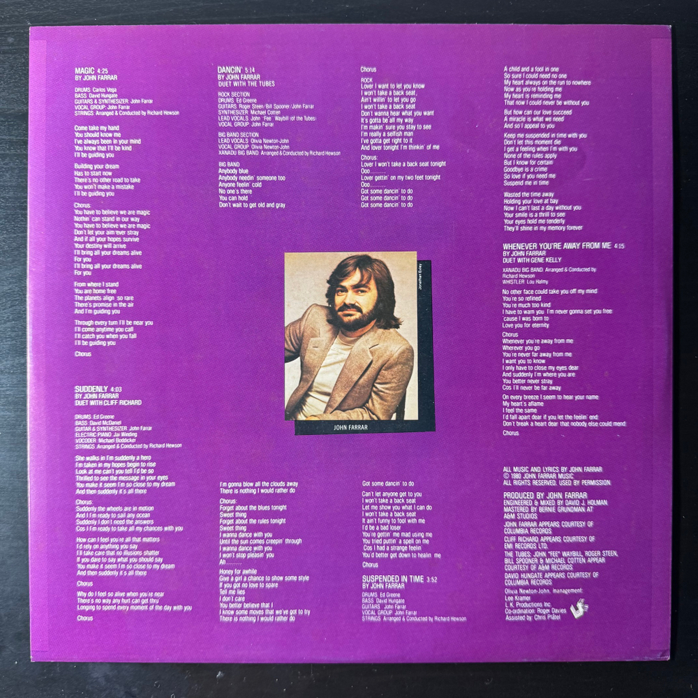 Electric Light Orchestra / Olivia Newton-John ‎– Xanadu (Япония 1980г.)