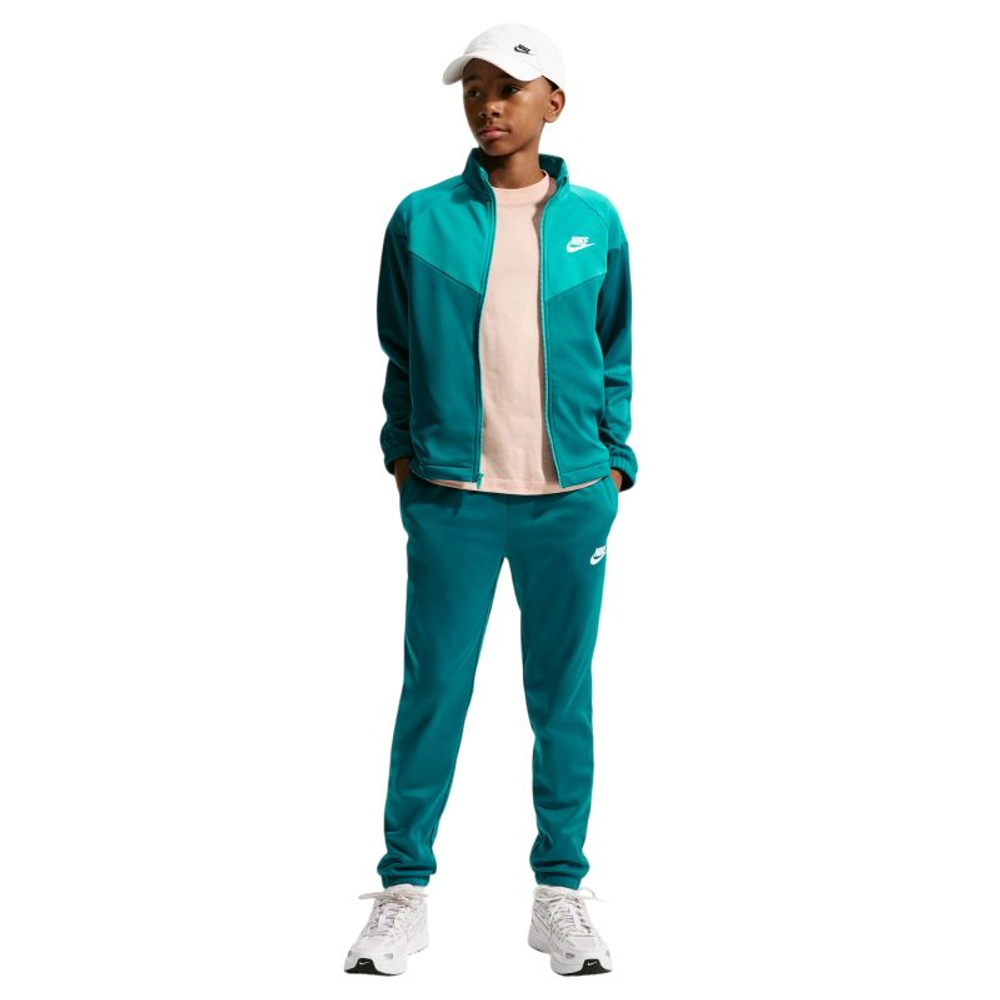 Детский теннисный костюм Nike Kids Dri-Fit Poly Knit Full Zip - bright spruce/energy/white