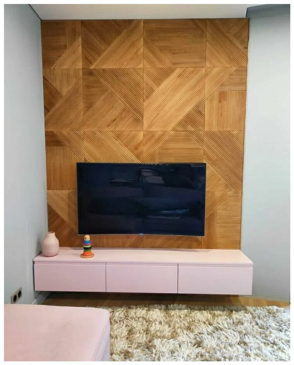 3D панели из дерева Сосны, 60х60 см