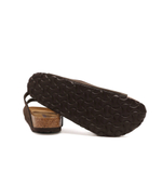 Шлепанцы кожаные arizona sfb Birkenstock - коричневый(951313)