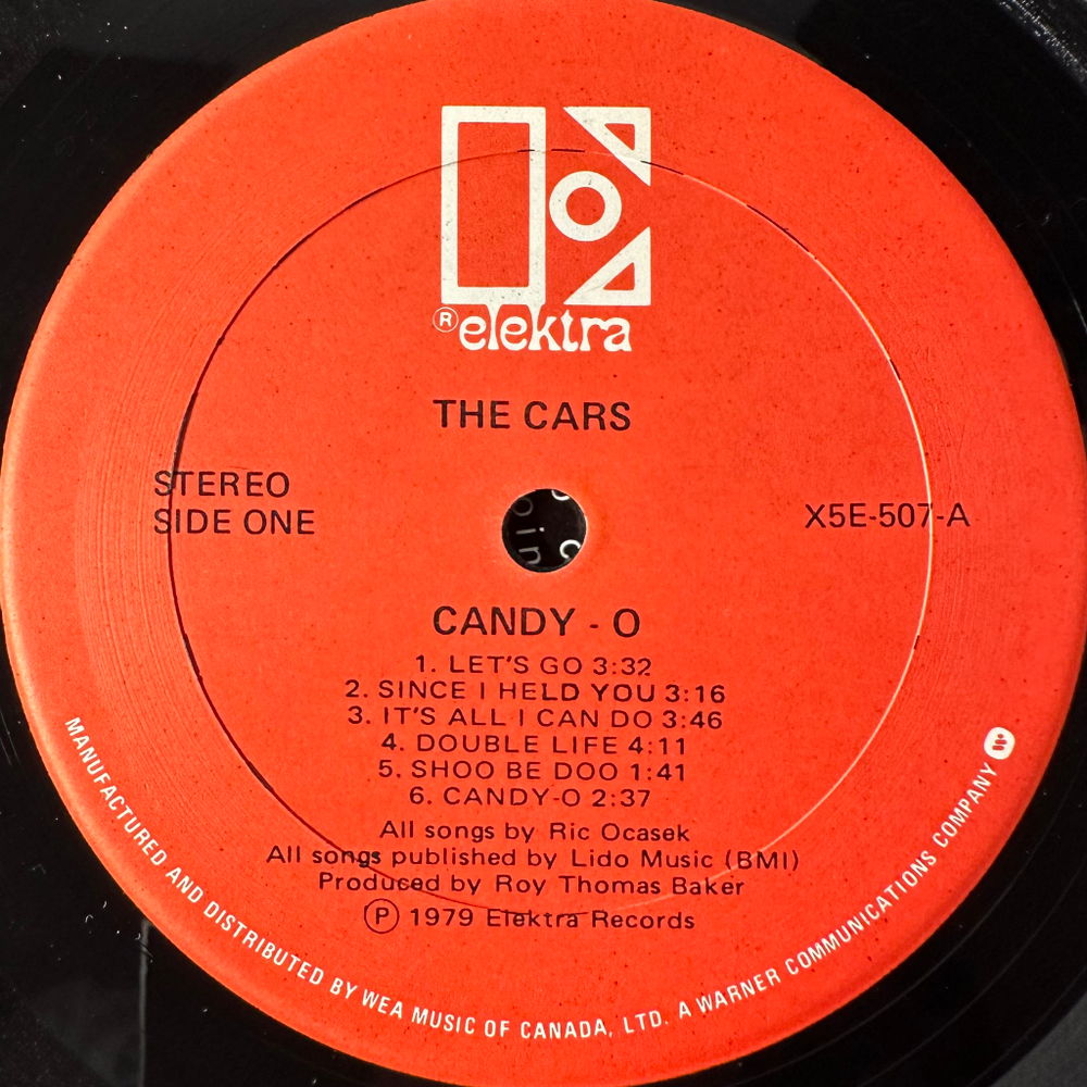 The Cars ‎– Candy-O (Канада 1979г.)