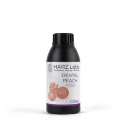 Фотография — Фотополимер HARZ Labs Dental Peach Form2, персиковый (0,5 кг)