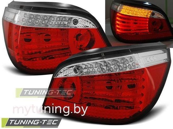 Задние фонари Bmw 5 E60 red white led