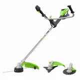 Триммер аккумуляторный Greenworks TB201H, Арт. 2112407, 82V, 2,0 кВт, 46 см, c трехлопастным ножом и кусторезом, бесщеточный, без АКБ и ЗУ — фото 2