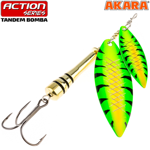 Блесна вращающаяся Akara Action Series Tandem Bomba 1/3 15 гр. 1/2 oz. A11