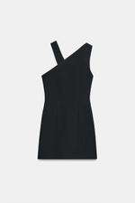 КОРОТКОЕ ПЛАТЬЕ АСИММЕТРИЧНОГО КРОЯ С ПРЯЖКОЙ — ZARA