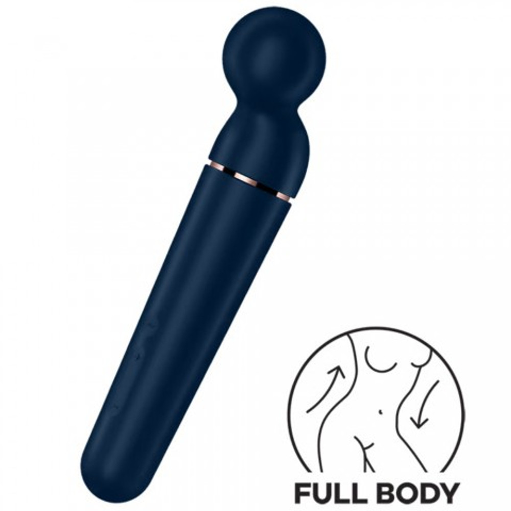 Универсальный вибромассажер Satisfyer Planet Wand-er синий