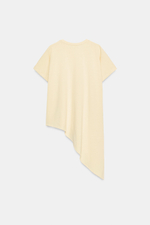 АСИММЕТРИЧНАЯ ФУТБОЛКА С КОРОТКИМИ РУКАВАМИ — ZARA