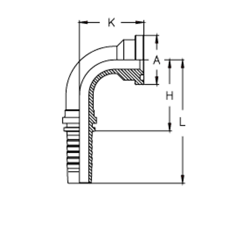 Фитинг DN 12 SFL 1/2 30.2 (90)
