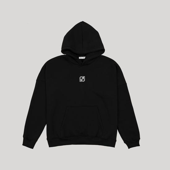 Худи ONE TWO HOODIE LOGO (черный)