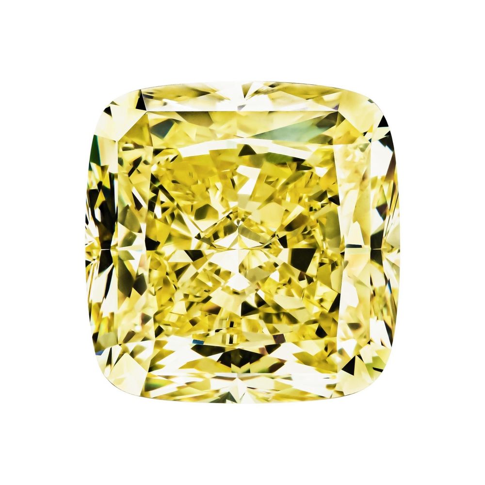 Бриллиант Fancy Int. Yellow VS1 Антик 0,42 карата 4,35 х 4,25 мм Бриллиант Fancy Int. Yellow VS1 Антик 0,42 карата 4,35 х 4,25 мм