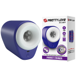 Синий автоматический вибромастурбатор 15,6см c функцией сжатия Pretty Love Masturbator DJ Lady BM-00900T92