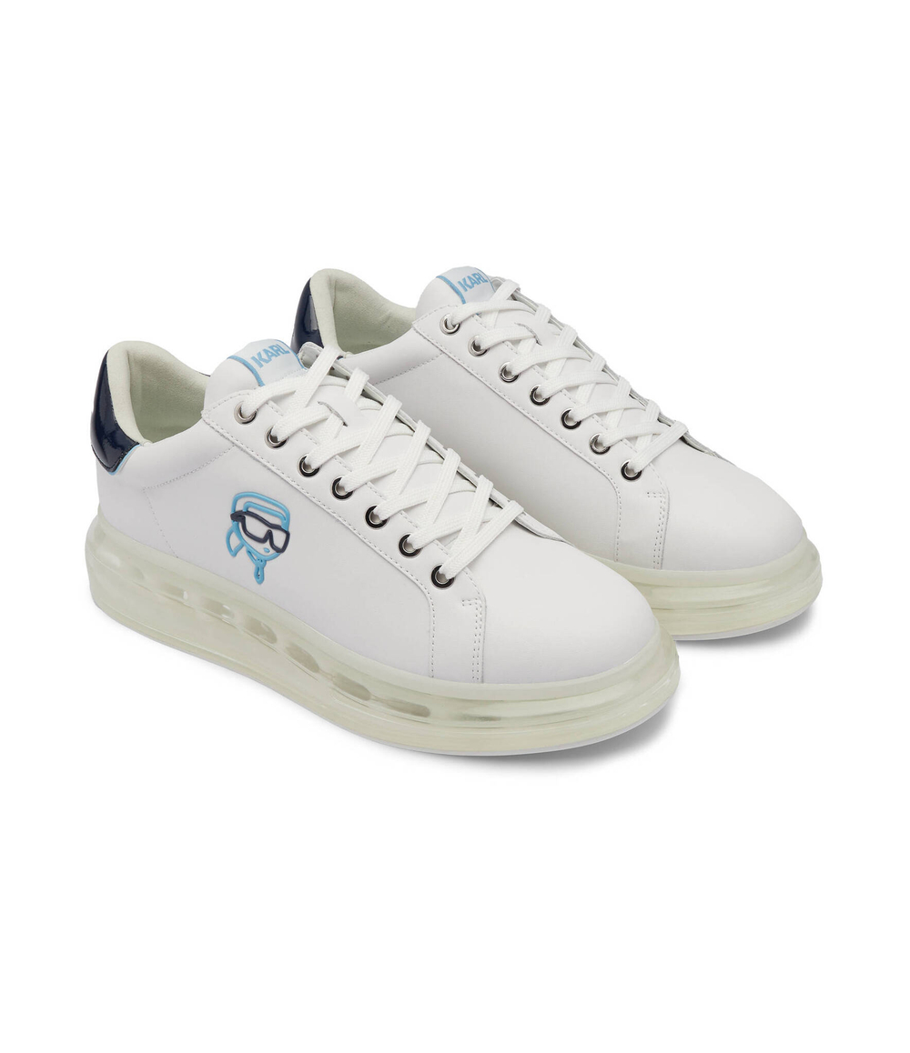 Кожаные кроссовки kapri kushion neonft lo lace Karl Lagerfeld - белый(KL52634)
