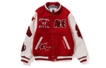 A Bathing Ape Bathing Ape Appliqu Detail Varsity Куртка красный