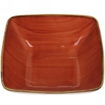 Салатник керамический «Corsica orange» 19,3*19,3*7см