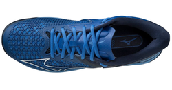 Мужские кроссовки теннисные Mizuno Wave Exceed Tour 5 CC - true blue/white/dress blue