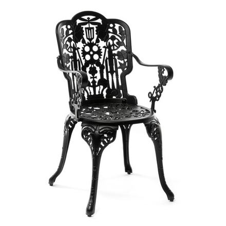 Стул Seletti Aluminium Black, черный