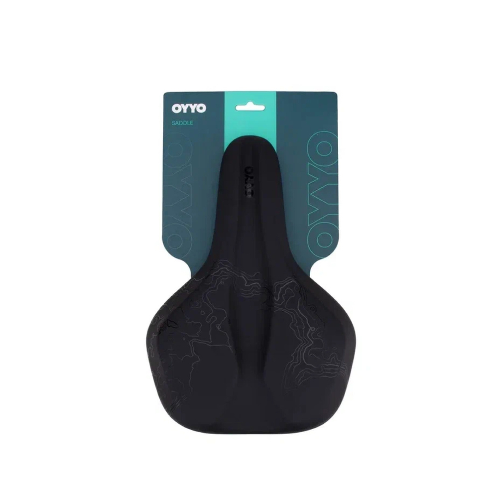 Седло OYYO, SD01, 270х189 мм, gel, memory foam, унисекс, черный