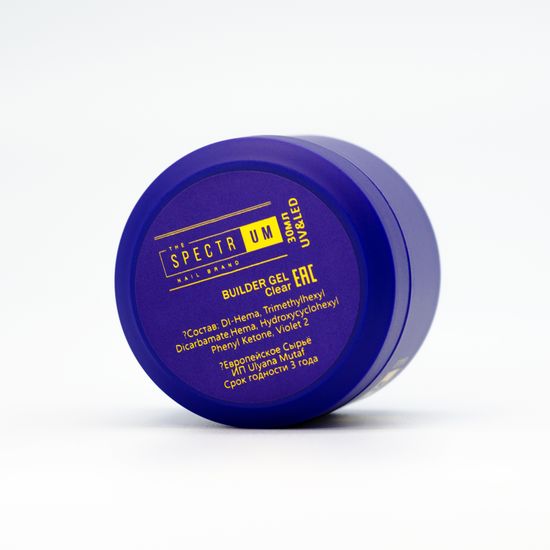 Гель для моделирования Spectrum Builder Gel Clear 30 мл.