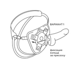 Пояс харнесс BEST UNI strap с 2 насадками - 18 и 22 см.