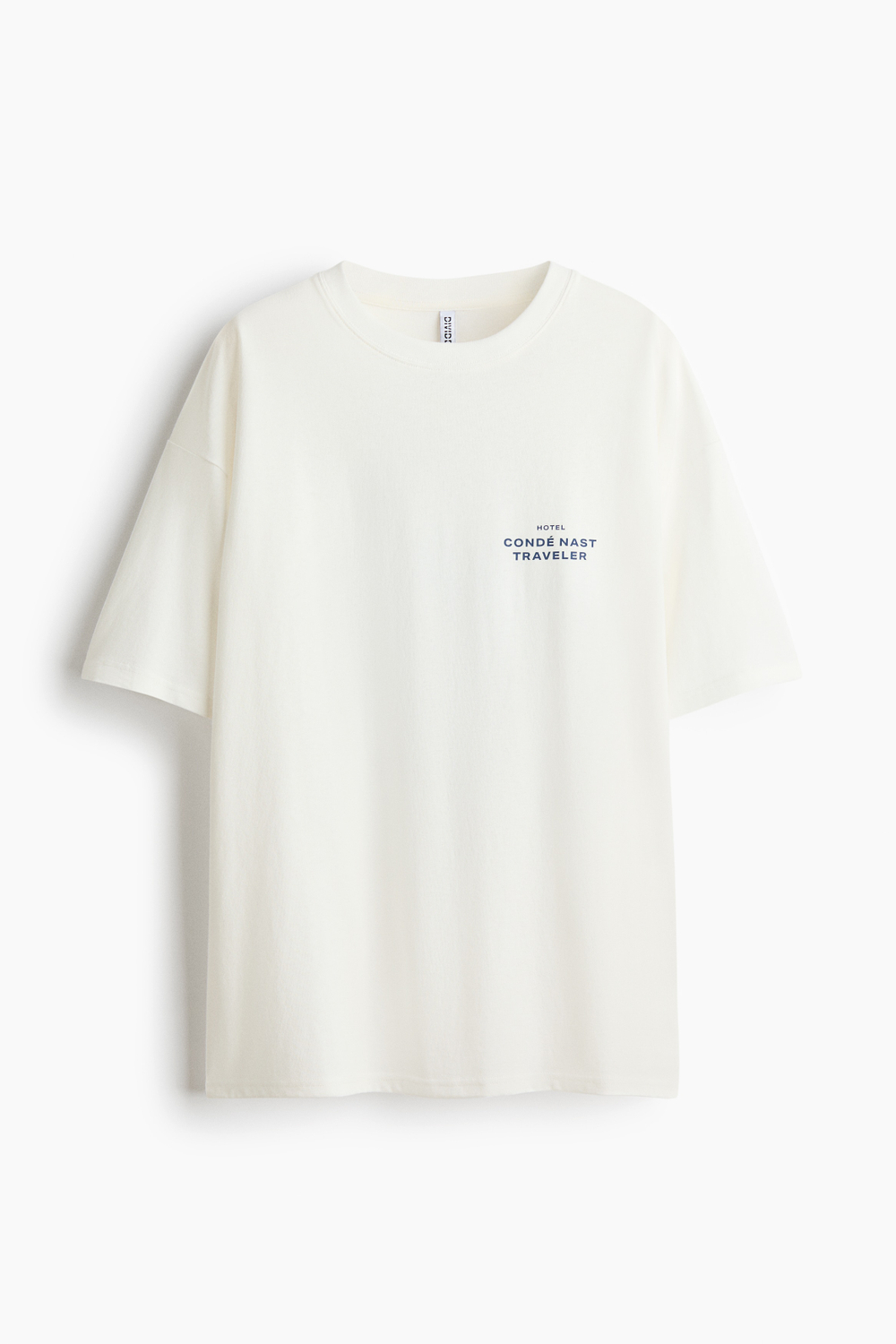 Футболка оверсайз с принтом — Кремовый/Nice - H&M