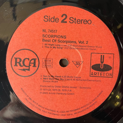 Винтажная виниловая пластинка LP Scorpions Best Of Scorpions, Vol. 2 (СССР 1991)