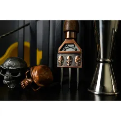 Нож шило для колки льда 18 см Череп Skull медь нерж. B'Guys P.L.- Barbossa