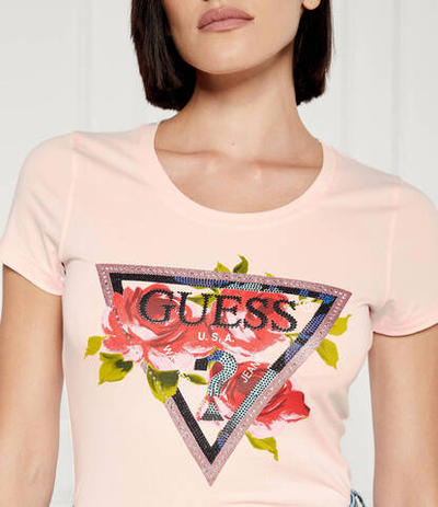 Футболка ROSES GUESS - пудро-розовый(W4YI71 J1314)