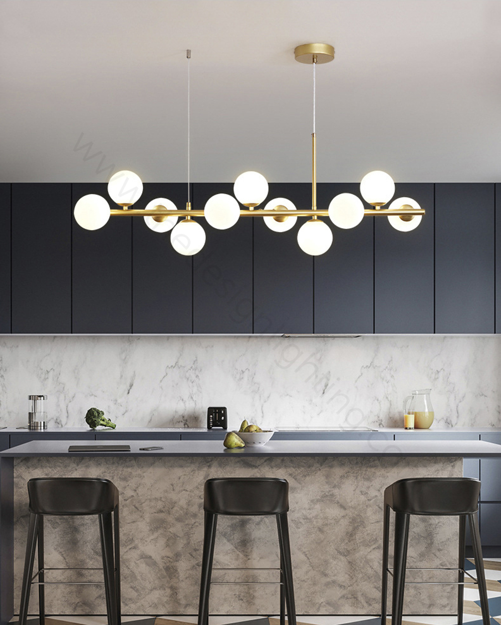 Pendant design lamp    (Gold)Yatako