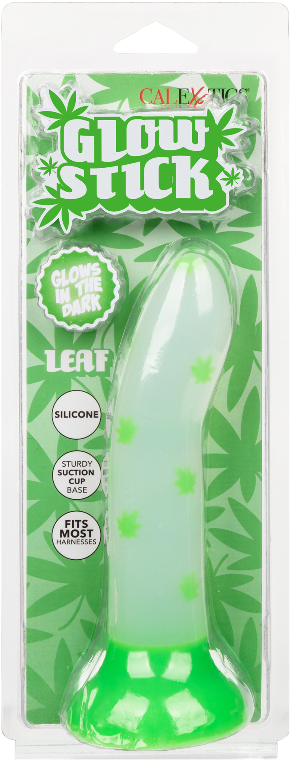 Светящийся фаллоимитатор Glow Stick Leaf