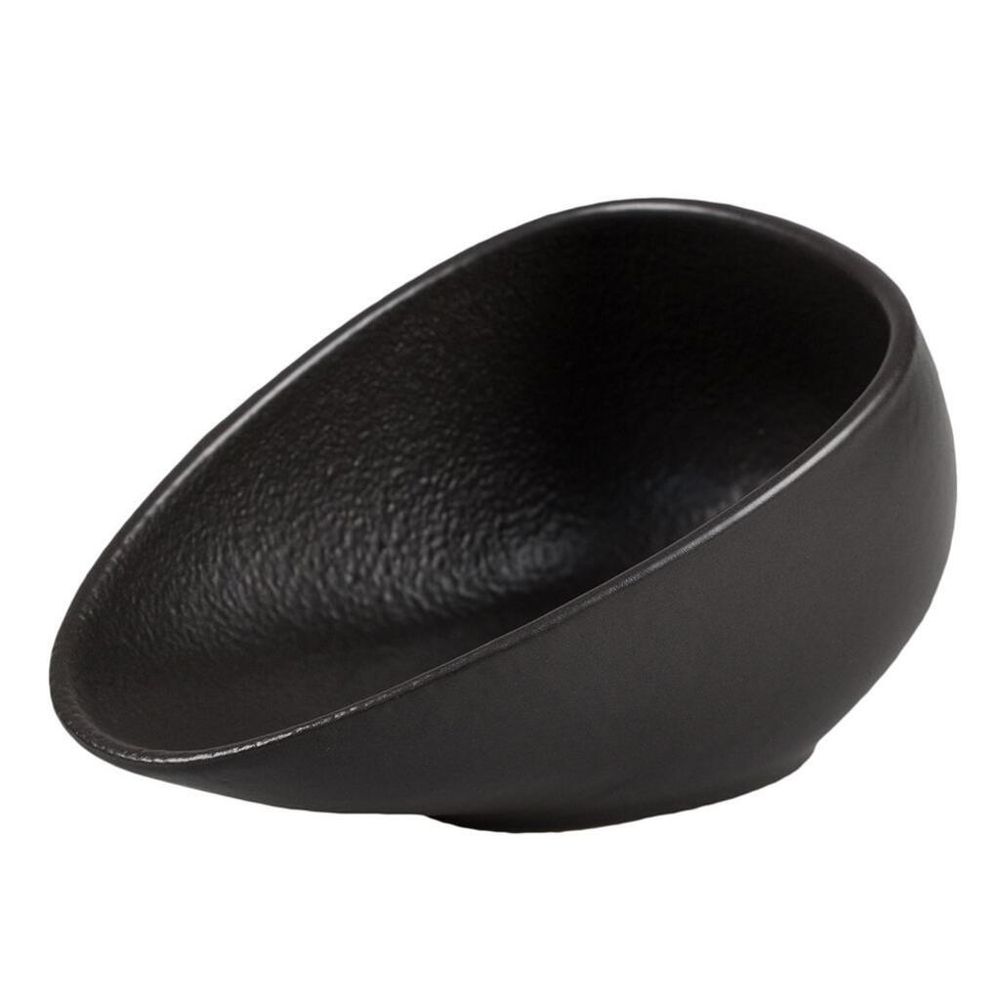 Салатник 150 мл 14,5*9,4 см h7 см емкость для закусок Side Up Smooth Black Raw Stellar P.L. [6]