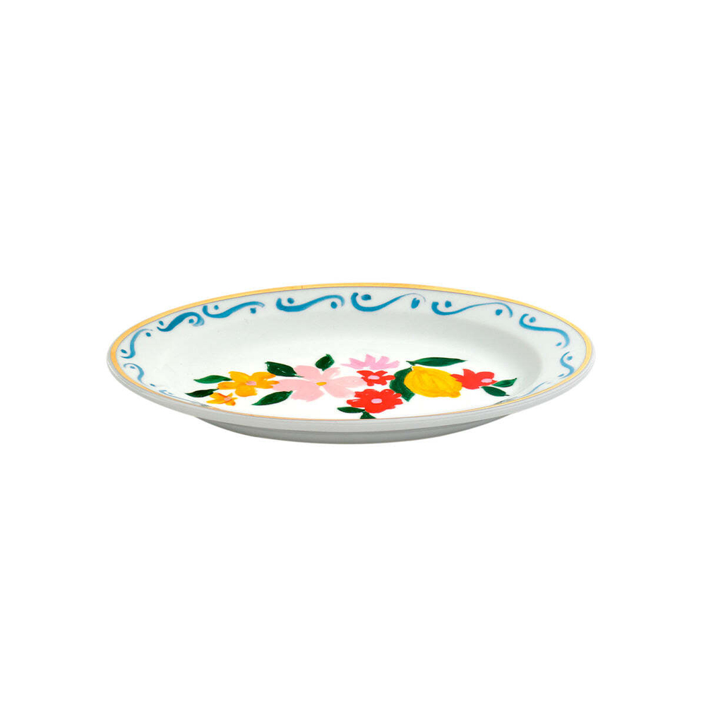 Блюдо овальное Con Amore Fiori E Limoni (19.5 x 13 см)