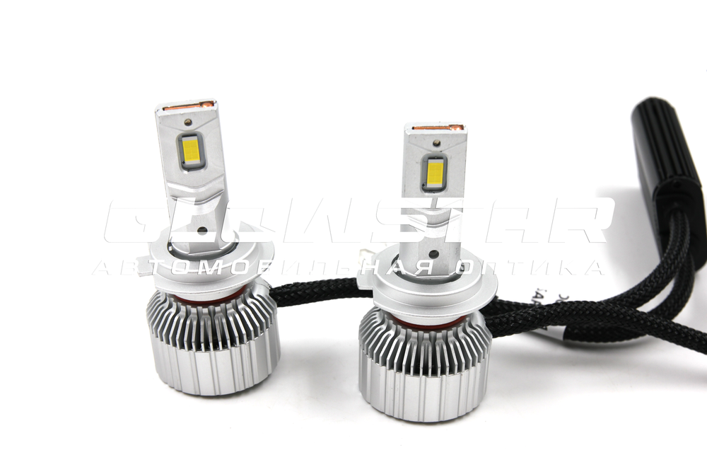 Светодиодные лампы H7 Sariti T6 с вентилятором, 12V, 45W, 5500K (комплект, 2шт)