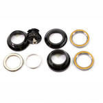 Рулевая колонка NECO, 1-1/8", б/резьбовая, п/интегрированная, EC 34/28,6  EC 34/30, подшип. 41,8x30,15x7мм x 45°-2шт, с якорем, высота 29мм, черн.