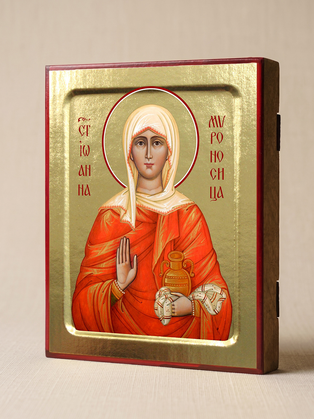 Икона Иоанны Мироносицы, святая на дереве: 125 х 160 (Синопсисъ)