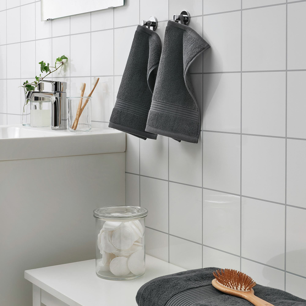 Полотенце IKEA FREDRIKSJON (ФРЕДРИКШЁН), Темно-серый, 30х30 см