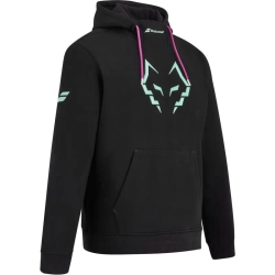 Мужская теннисная кофта Babolat Hood Sweat J. Lebron - black
