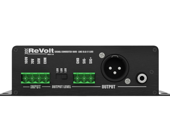 CVGAUDIO ReVolt - одноканальный конвертор 100V/70V/50V спикерного сигнала