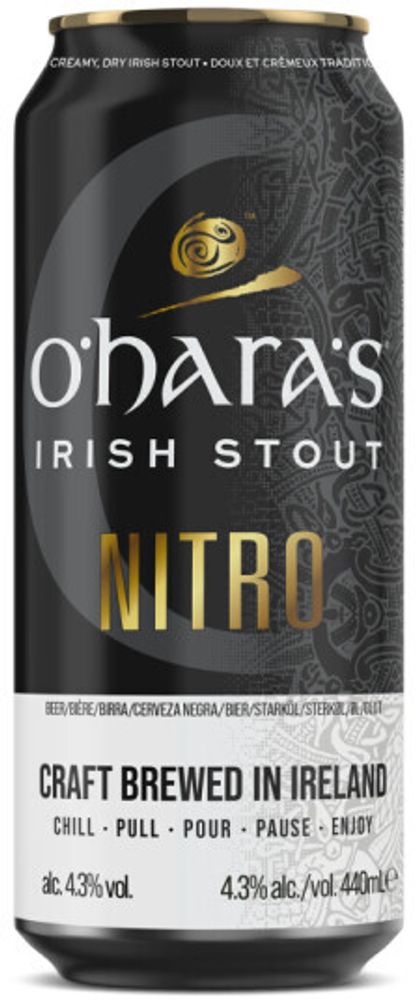 Пиво О'Хара'с Айриш Стаут Нитро / O'Hara's Irish Stout Nitro 0.44 - банка